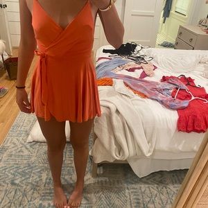 Orange kimchi blue romper
